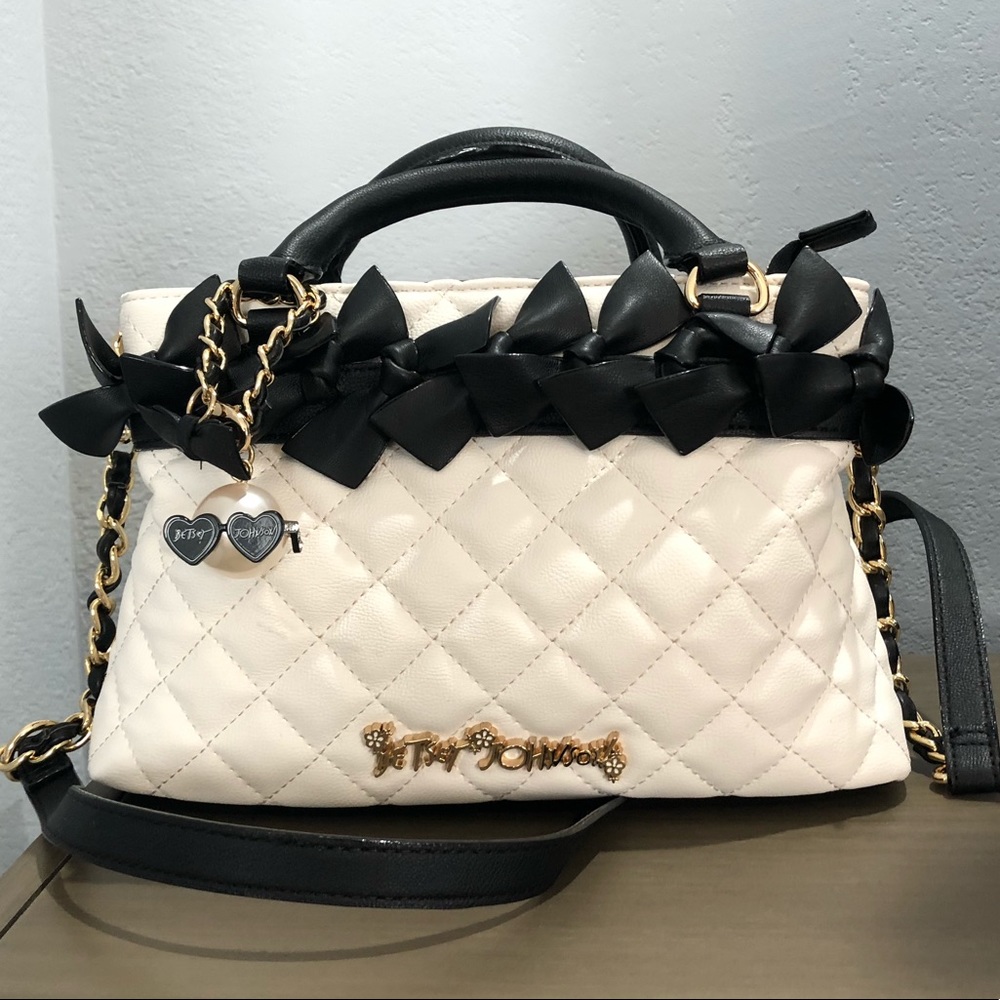 Betsey Johnson family ties mini satchel nwot